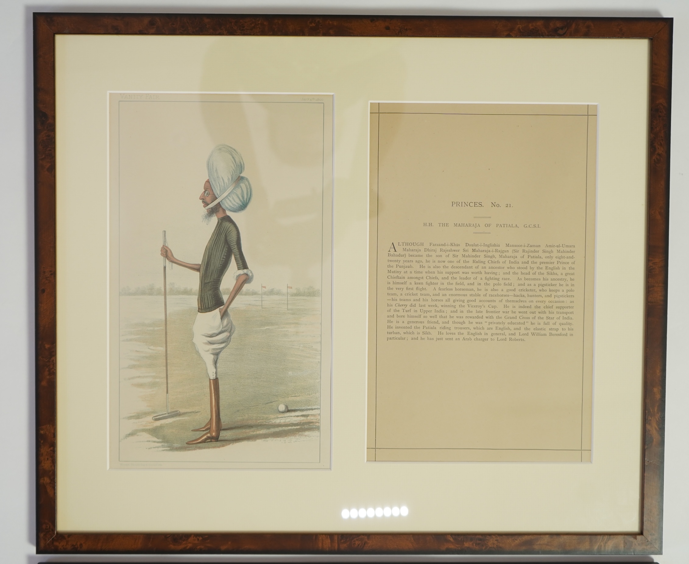 Thirty four Vanity Fair caricatures of cricketers to include Dillan and W G Grace
